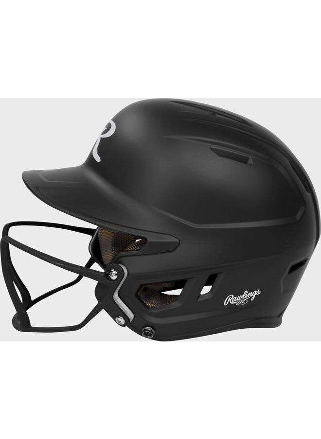 Rawlings Mach Hi-Viz Fastpitch Batting Helmet Matte Black - SENIOR