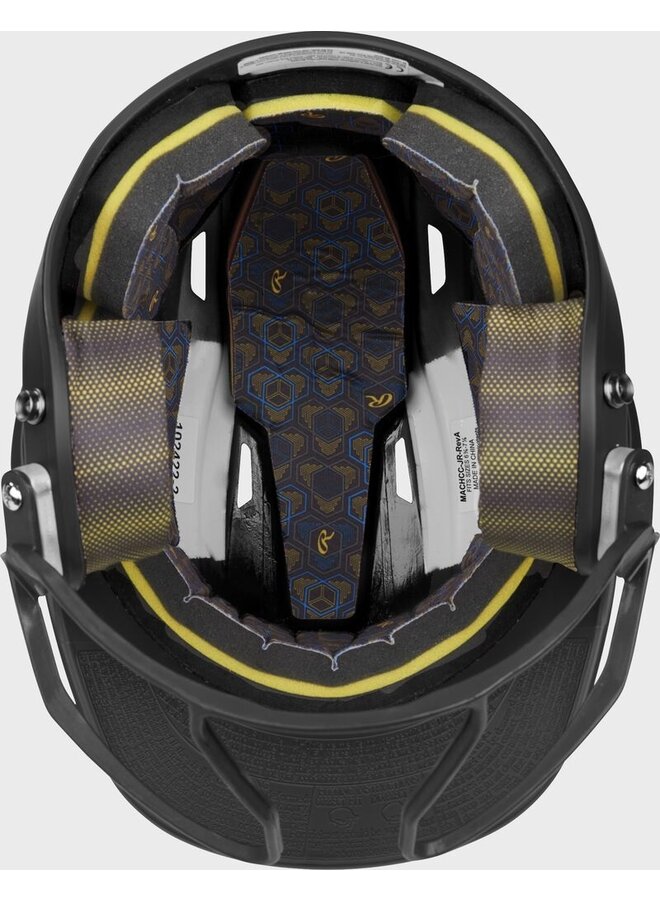 Rawlings Mach Hi-Viz Fastpitch Batting Helmet Matte Black - SENIOR