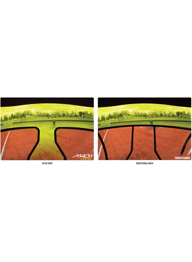 Rawlings Mach Hi-Viz Fastpitch Batting Helmet Matte Black - SENIOR