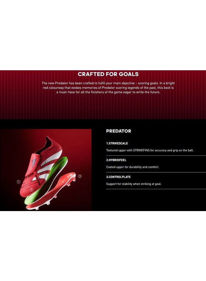 ADIDAS PREDATOR LEAGUE FOLD-OVER TONGUE CLEAT SR