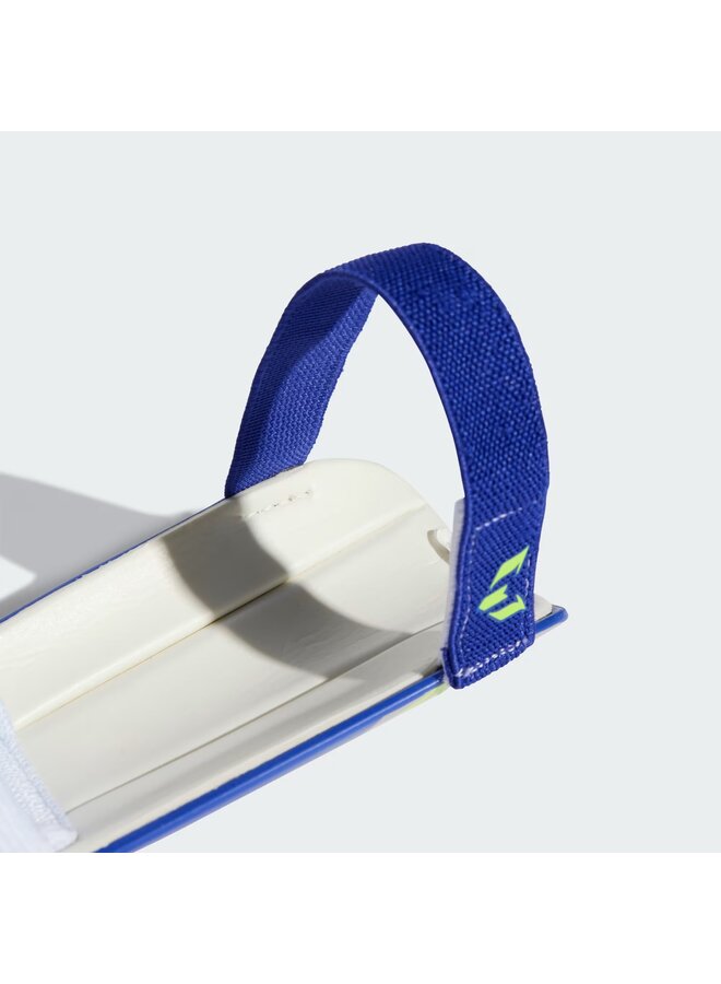 ADIDAS MESSI MATCH SHIN GUARD SILVER/YELLOW/BLUE JR