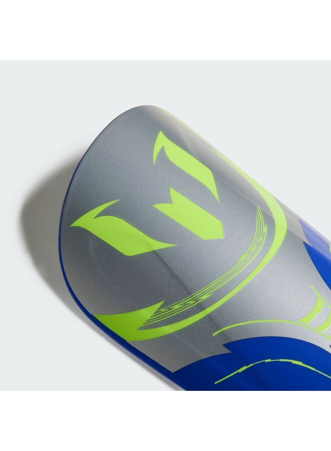ADIDAS MESSI CLUB SHIN GUARD SILVER/YELLOW/BLUE