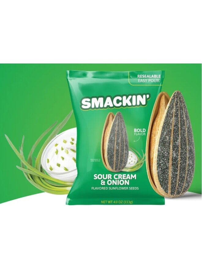 Smackin Sunflower seeds 4OZ 113g