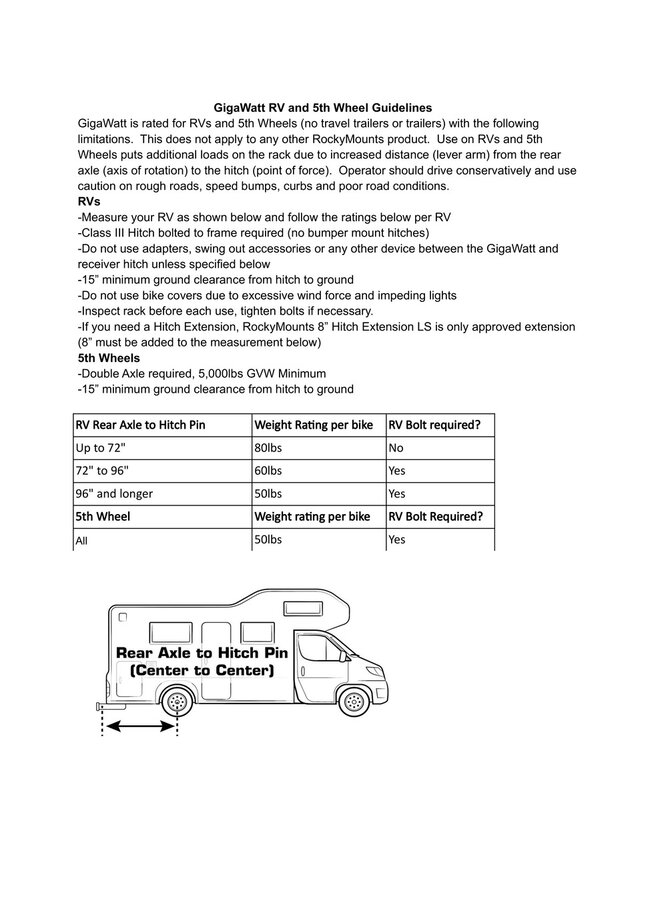 ROCKYMOUNTS GIGAWATT E-BIKE RACK W/RAMP 2" HITCH ONLY