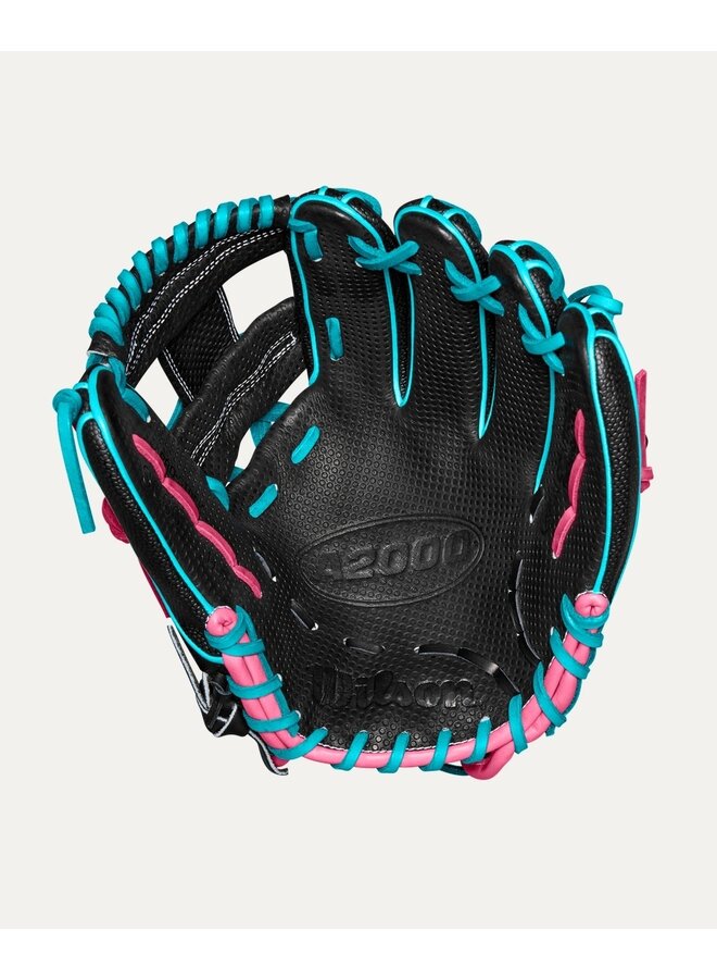 WILSON A2000 GLOVE 11.5" BLACK/TEAL SPIN CONTROL SS