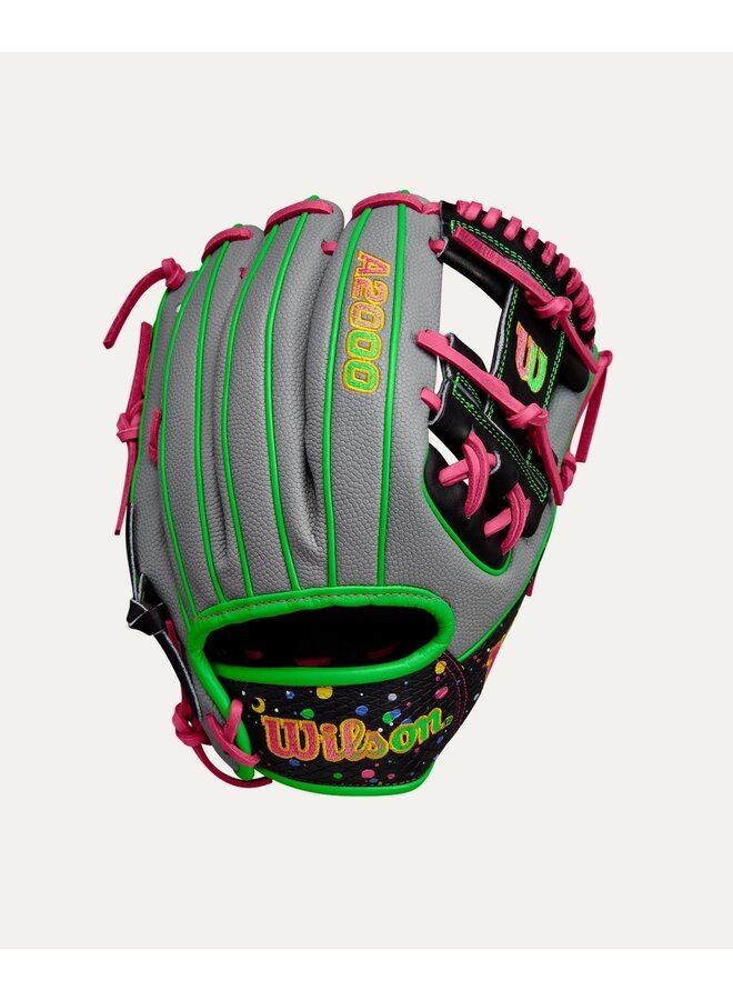 WILSON A2000 11.5" GLOVE BLACK/GREEN/PINK SPLATTER SS