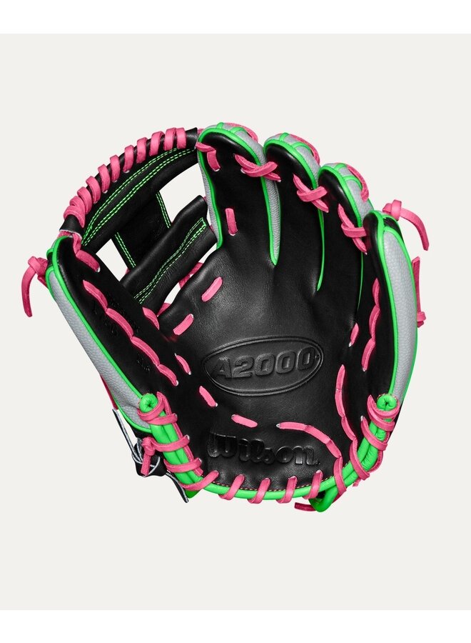 WILSON A2000 11.5" GLOVE BLACK/GREEN/PINK SPLATTER SS