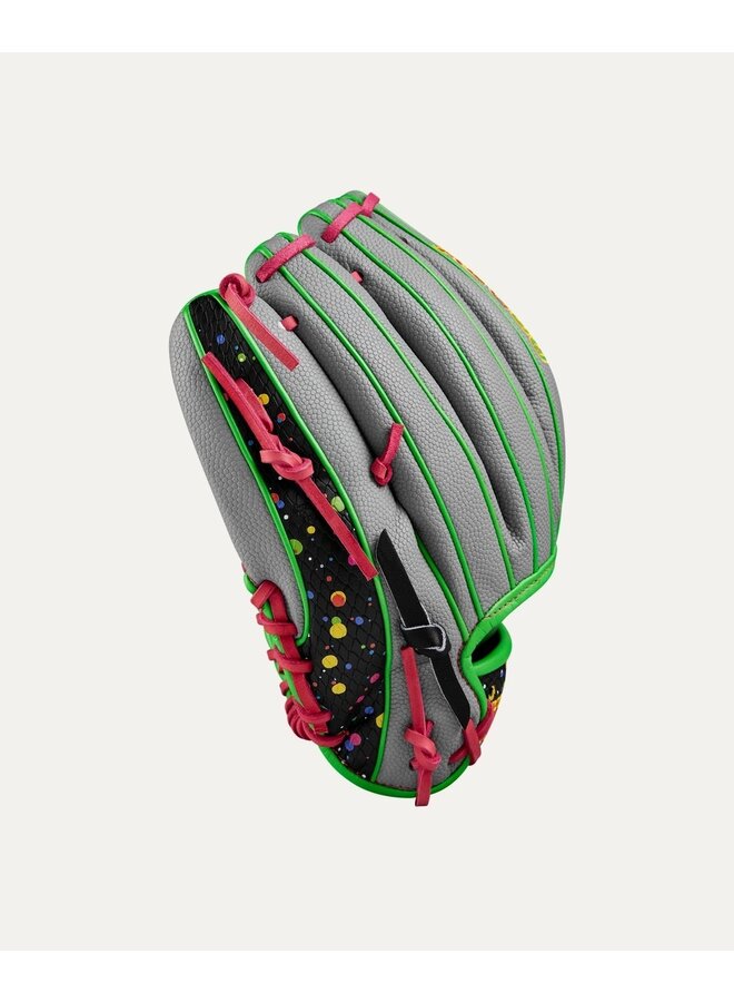 WILSON A2000 11.5" GLOVE BLACK/GREEN/PINK SPLATTER SS