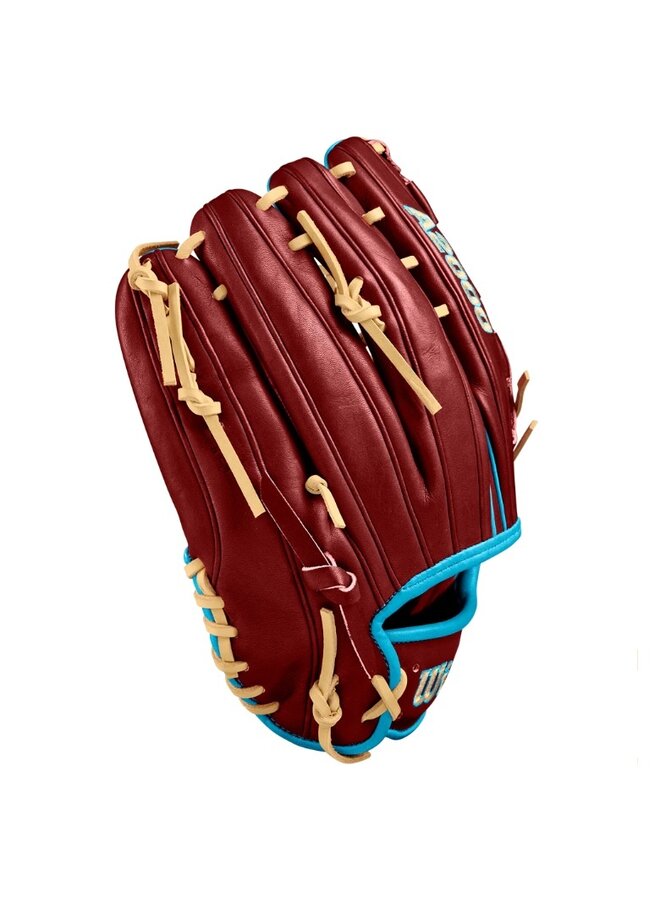 WILSON A2000 D33 GLOVE 11.75" BRICK/TROPIC/BLUE