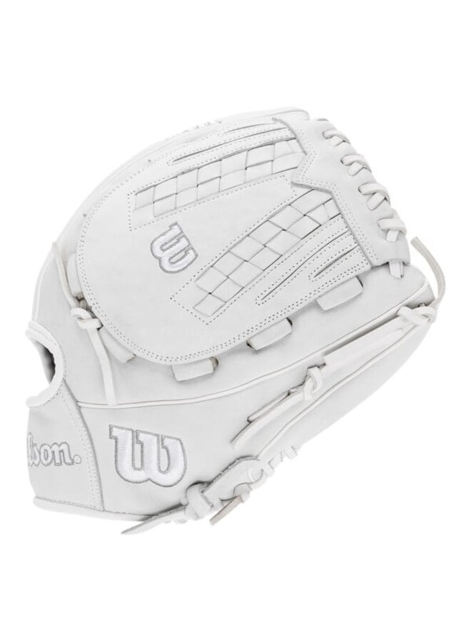WILSON A1000 V125 FP GLOVE  12.5" WHITE/GREY RHT