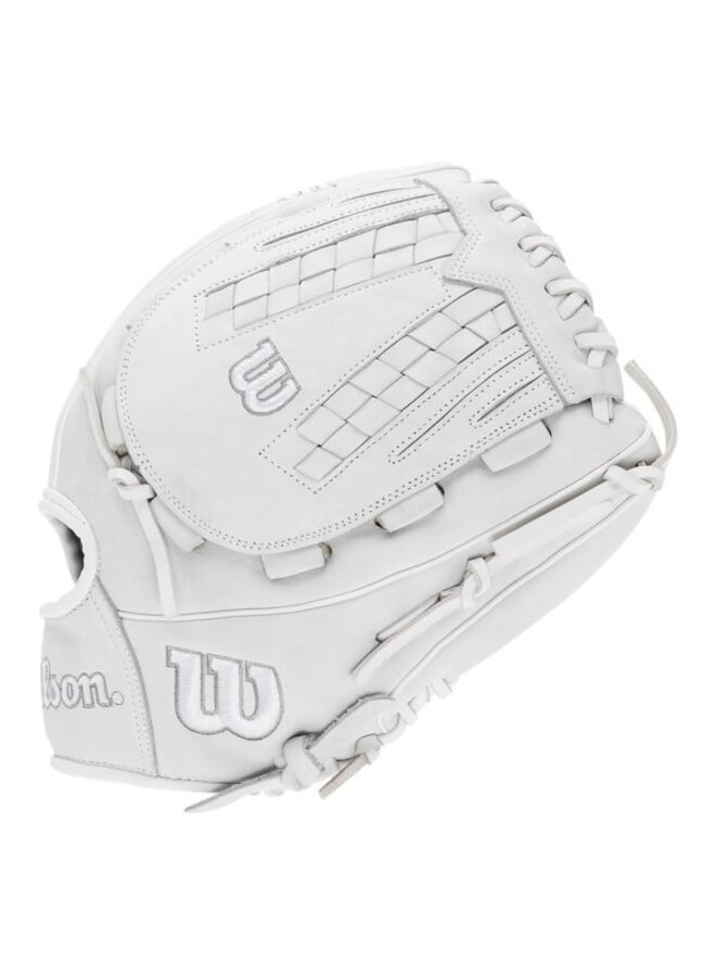 WILSON A1000 V125 FP GLOVE  12.5" WHITE/GREY RHT