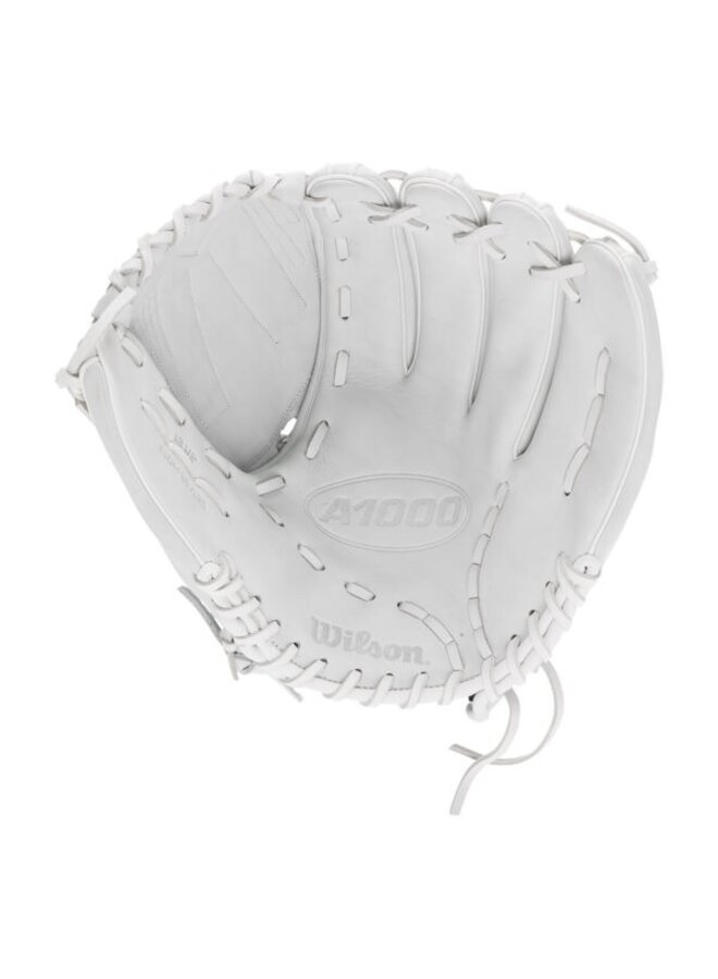 WILSON A1000 V125 FP GLOVE  12.5" WHITE/GREY RHT