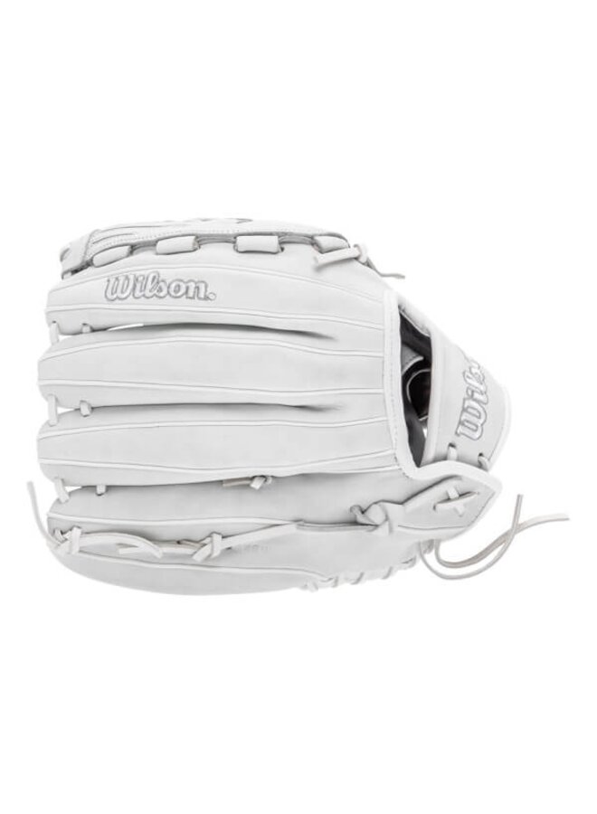 WILSON A1000 V125 FP GLOVE  12.5" WHITE/GREY RHT