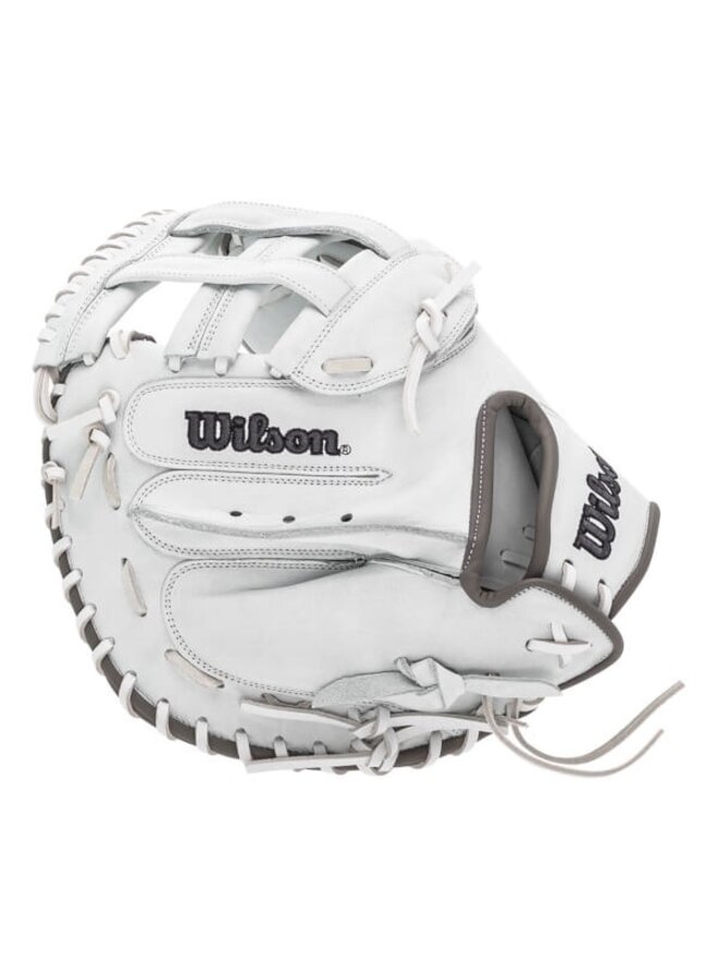 WILSON A1000 CM33 CATCHER'S MITT 33" GREY/WHITE RHT