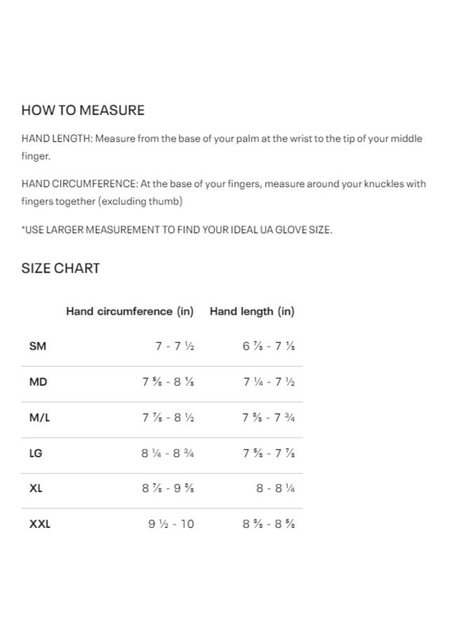 UNDER ARMOUR HARPER 24 BATTING GLOVE AD