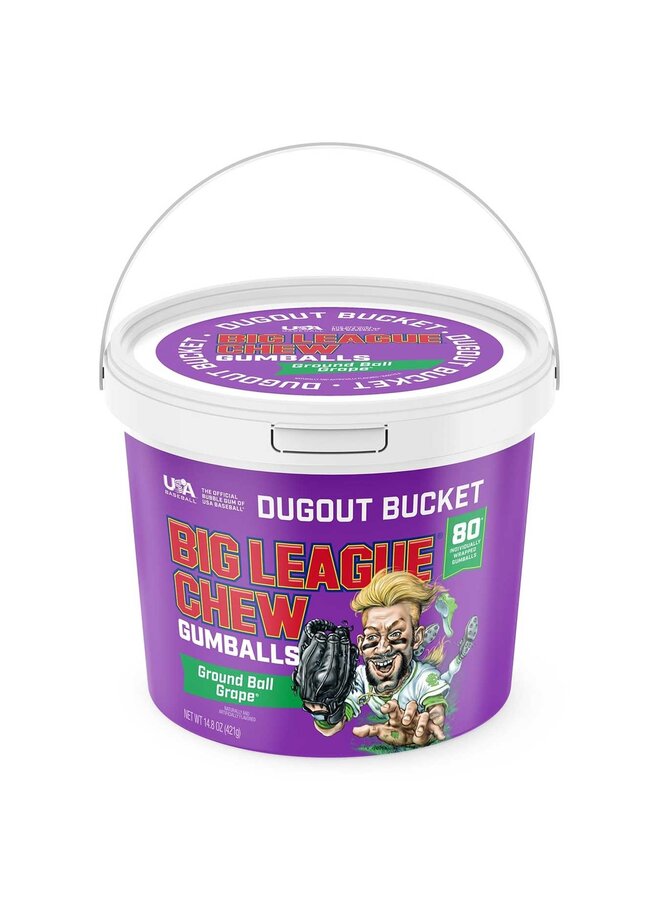 BIG LEAGUE CHEW GROUND BALL GRAPE BUCKET 480G