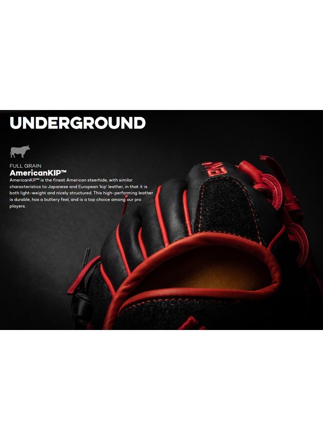 Nokona Underground 11.5" Limited Edition Black Red Rht