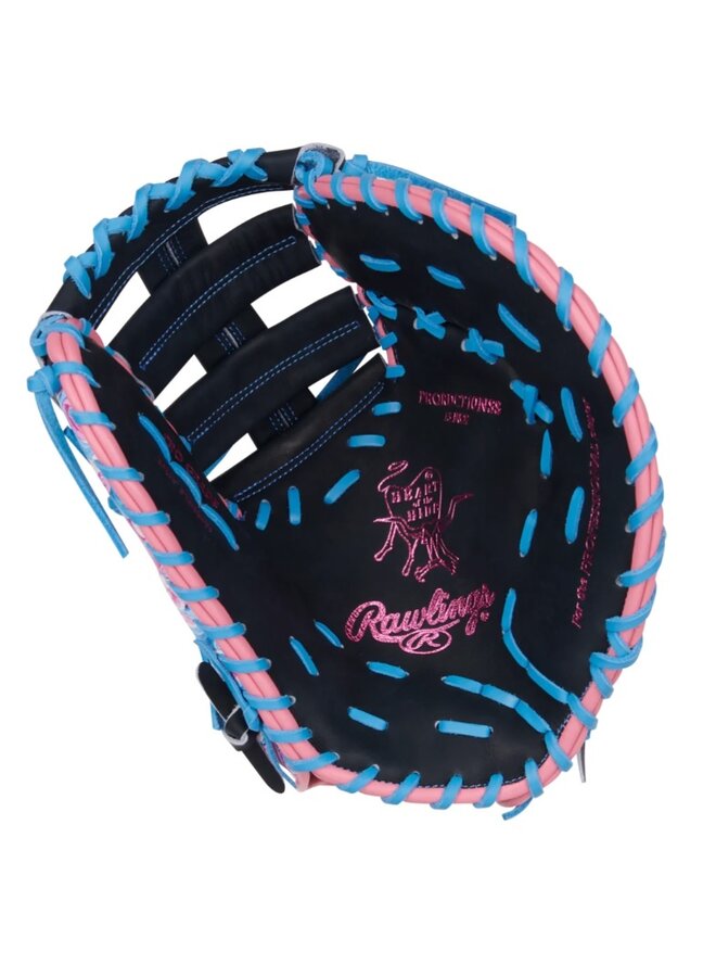 RAWLINGS HOH COLORSYNC 9.0 13" FIRST BASE MITT NAVY SWIRL LHT