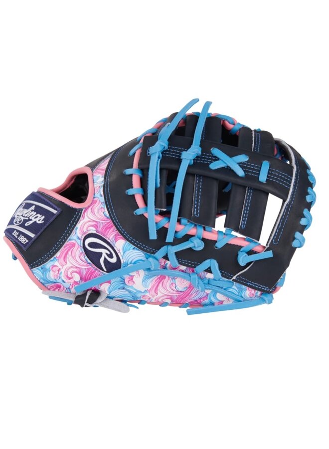 RAWLINGS HOH COLORSYNC 9.0 13" FIRST BASE MITT NAVY SWIRL LHT