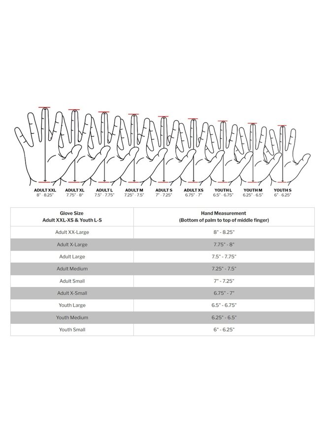 LIZARD SKINS V2 ADULT PROTECTIVE INNER GLOVE LEFT HAND - WHITE