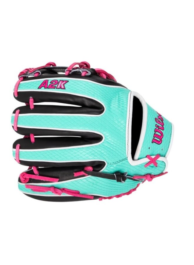 WILSON A2K  SUMMER 2025 1720 GLOVE 11.5" BLACK/PINK/SEAFOAM