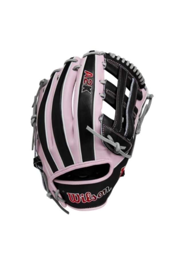 WILSON A2K SUMMER 2025 DW5 GLOVE 12"  GREY/BLACK/LAVENDER