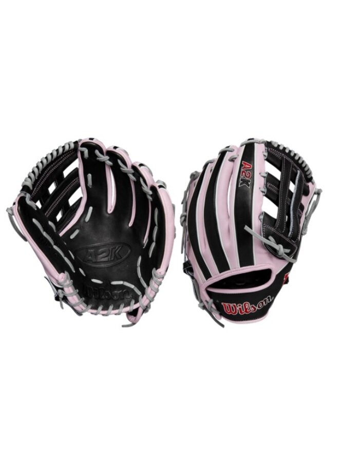 WILSON A2K SUMMER 2025 DW5 GLOVE 12"  GREY/BLACK/LAVENDER