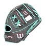 WILSON SUMMER 2025 A2000 1975GLOVE 11.75 COAL/SEAFOAM/RED
