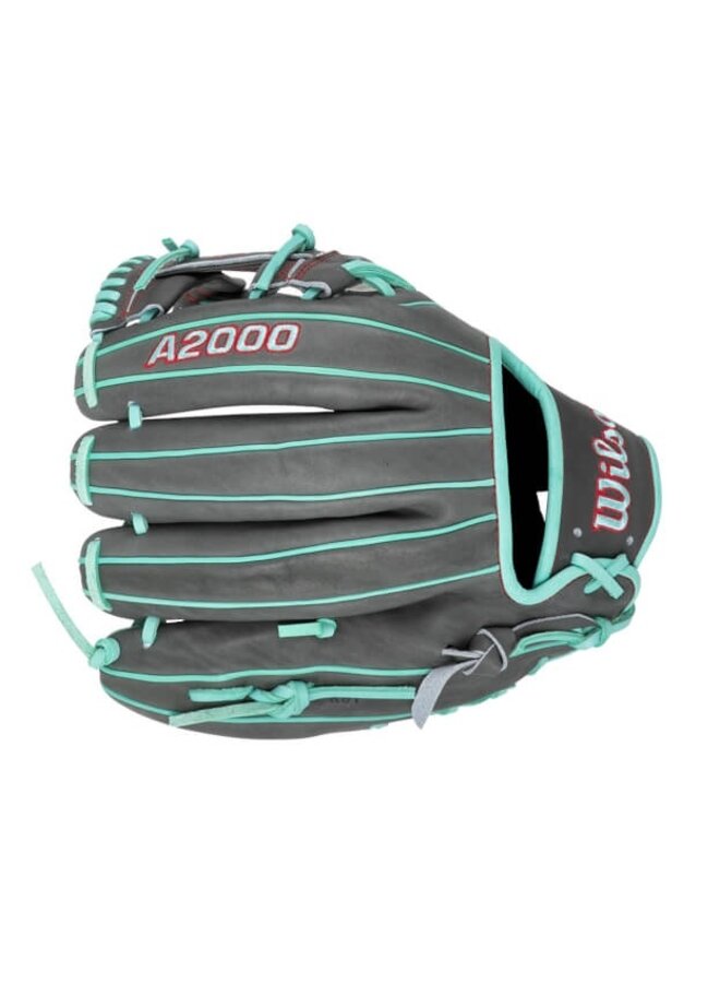 WILSON SUMMER 2025 A2000 1975GLOVE 11.75 COAL/SEAFOAM/RED