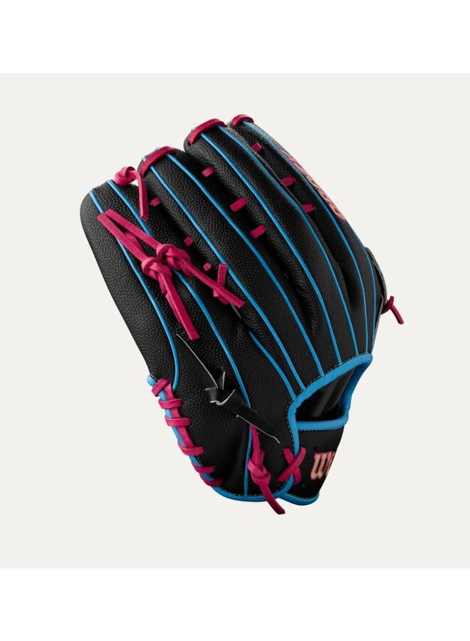 WILSON SUMMER 2025 A2000 1777 GLOVE 12.75" BLACK/SKYBLUE/PINK