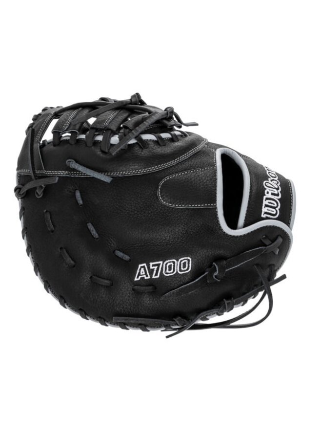 Wilson A700 12 First Base  Mitt FB Black/Silver