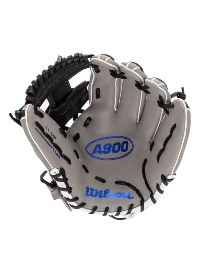 Wilson A900 PF1125 25 Pedroia Fit 11.25" Baseball Glove Black - Royal