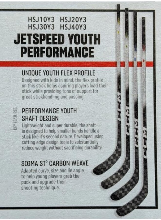 CCM Jetspeed Yth Performance Composite Hockey Stick