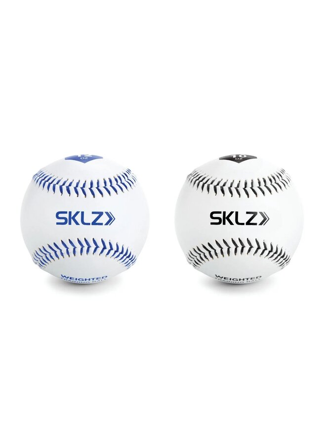 SKLZ WEIGHTED BASEBALLS 2 PK (12OZ & 10OZ)