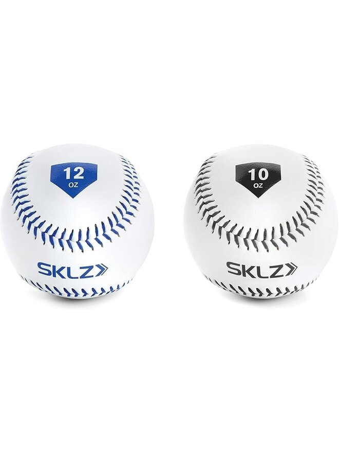 SKLZ WEIGHTED BASEBALLS 2 PK  (12OZ & 10OZ)