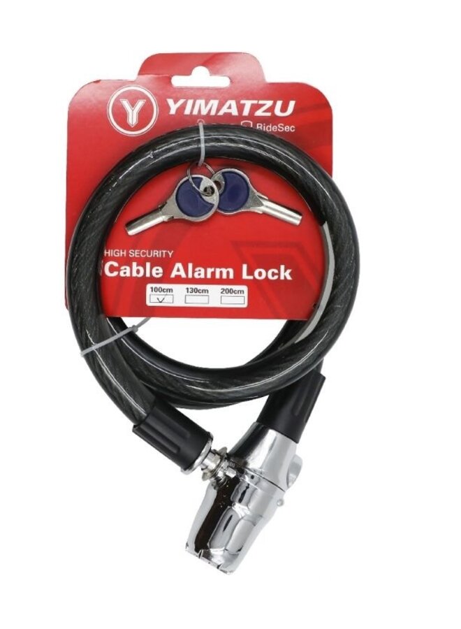 YIMATZU HEAVY DUTY CABLE LOCK WITH ALARM