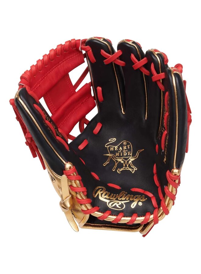 RAWLINGS GOLD GLOVE 11.5" BASEBALL GLOVE JUNE 2025 GOTM RED/BLACK/GOLD