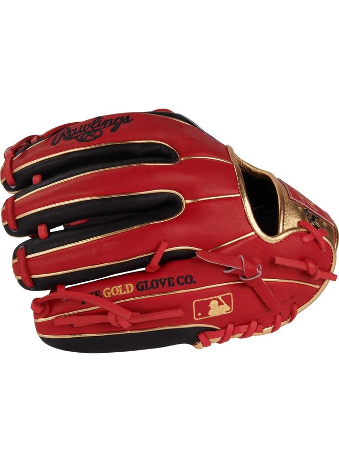 RAWLINGS GOLD GLOVE 11.5" BASEBALL GLOVE JUNE 2025 GOTM RED/BLACK/GOLD