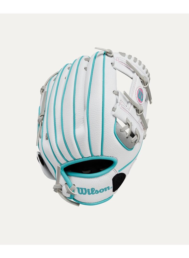 WILSON A200 EZ CATCH 10" SILVER-WHITE-TEAL LHT