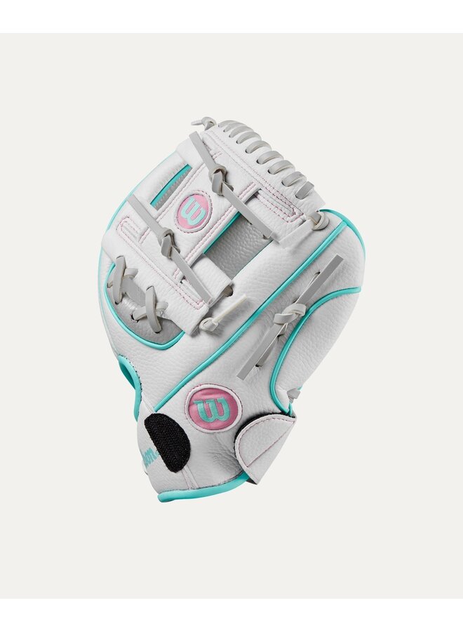 WILSON A200 EZ CATCH 10" SILVER-WHITE-TEAL LHT