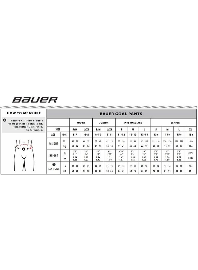 BAUER S24 PRODIGY GOAL PANT YOUTH