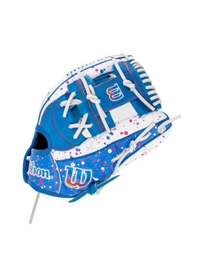 WILSON A2000 LOVE THE MOMENT FP12 GLOVE 12" BLUE-WHITE SPLATTER