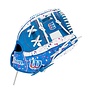 WILSON A2000 LOVE THE MOMENT FP12 GLOVE 12" BLUE-WHITE SPLATTER