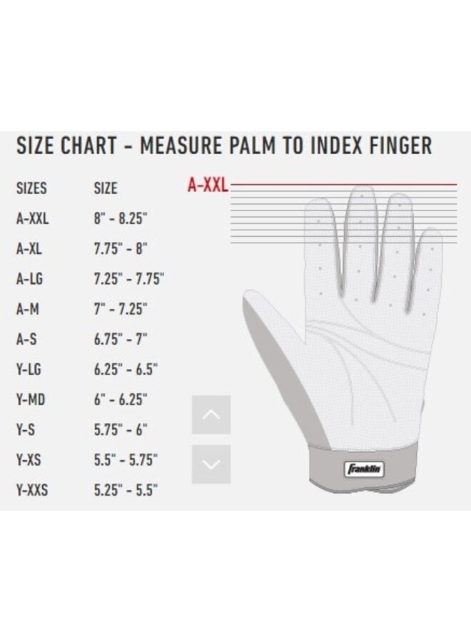 FRANKLIN DIGITEK BATTING GLOVES ADULT