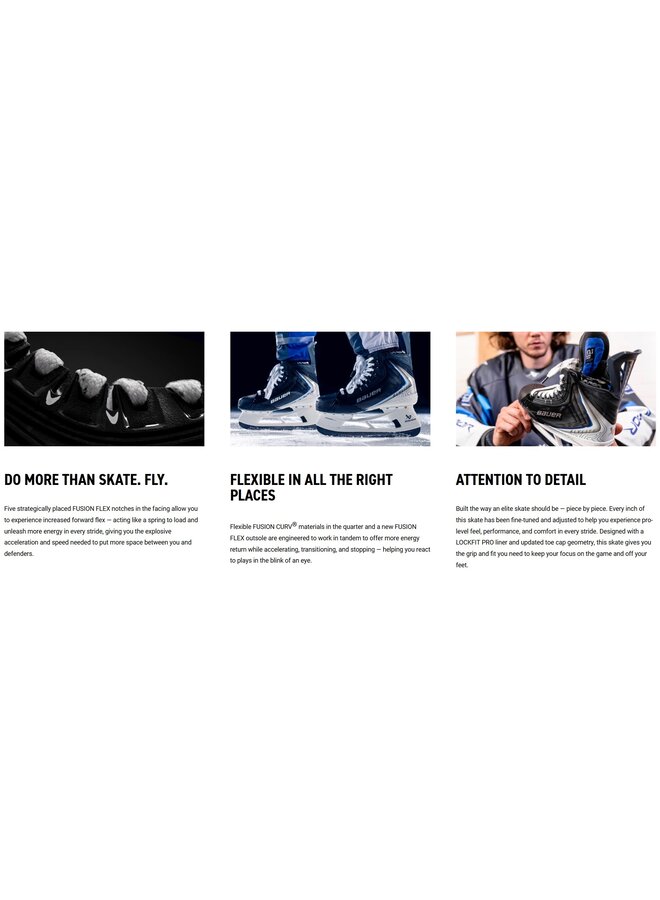 2025 BAUER SK VAPOR FLYLITE SKATES SR SIZE