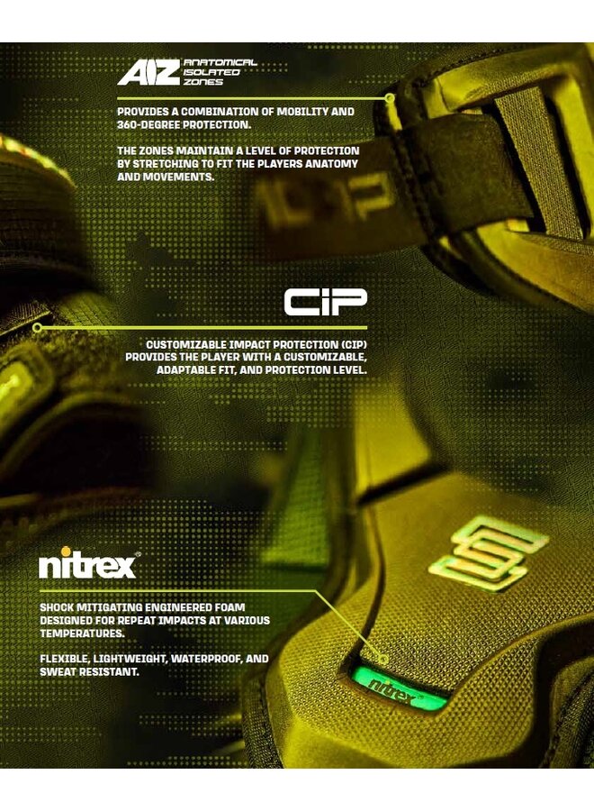 2025 SHERWOOD SP REKKER MORPH 1 JR SHOULDER PAD