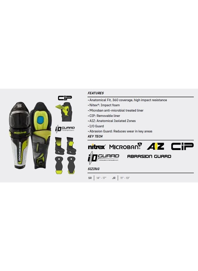 2025 SHERWOOD SG REKKER MORPH 1 SHIN PAD SR