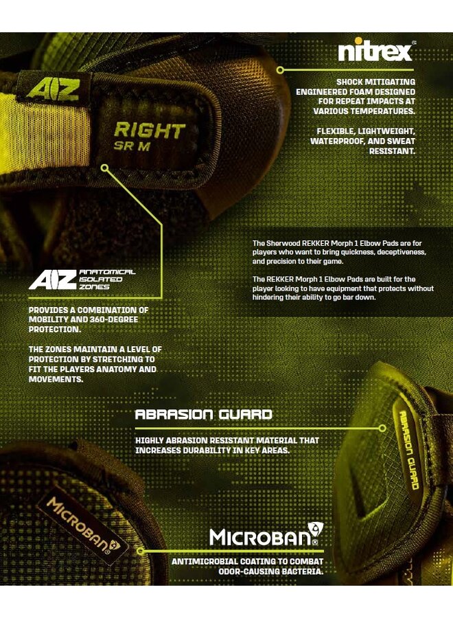 2025 SHERWOOD EP REKKER MORPH 1 ELBOW PAD JR