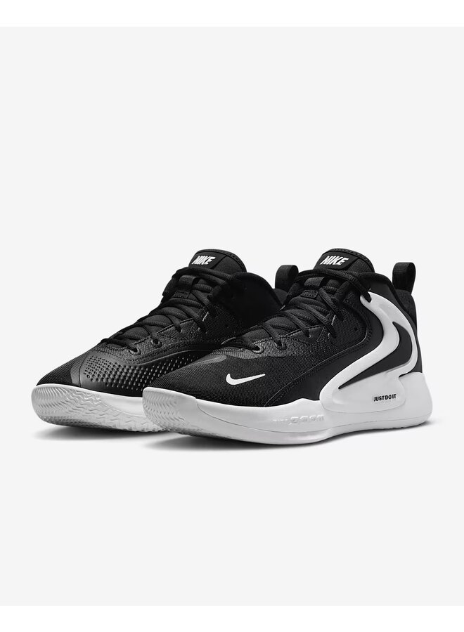NIKE ZOOM HYPERSET 2 COURT SHOE UNISEX BLACK/WHITE