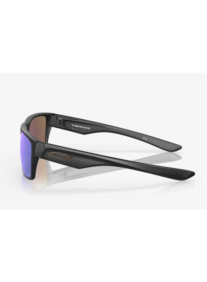 Oakley Two Face Matte Black w/ PRIZM Sapphire Polarized